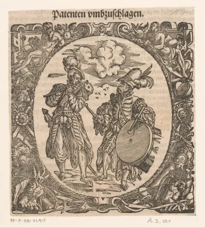 Fluitspeler en tamboer