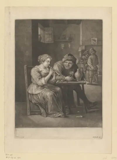 Fluitspeler in een herberg