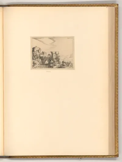 Flusslandschaft mit Kastell