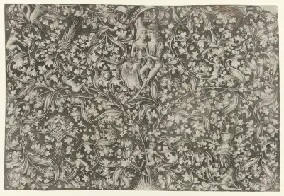 Foliate Ornament with an Amorous Couple
