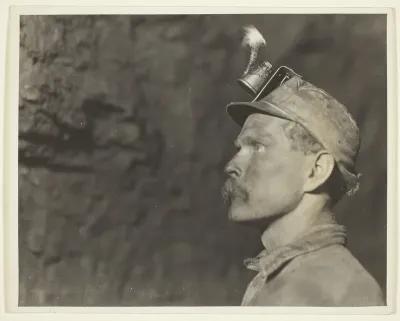 "Follow The Gleam", Welsh Miner in Pa. Coal Mine A Mile From Daylight