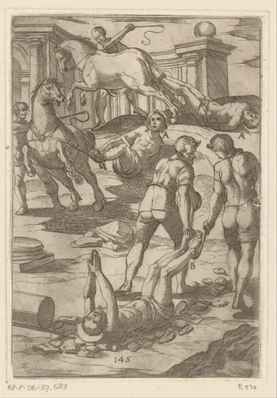 Foltering: voortslepen door paarden