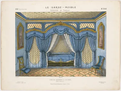 "Fond de chambre à coucher (Décor d'Alcolve)", aus: Le Garde-meuble