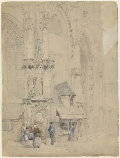 Fontaine S. Maclou, tegen de S. Maclou te Rouaan