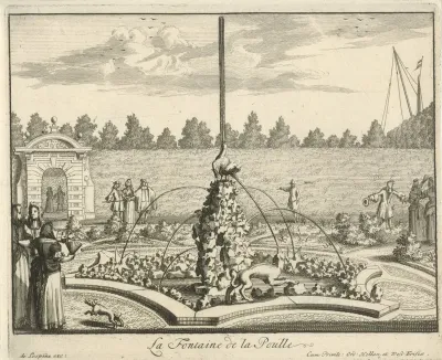 Fontein in de tuin van Kasteel Gunterstein, Breukelen