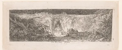 Fontein in de tuinen van de Villa d'Este te Tivoli