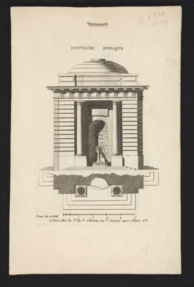 Fontein in koepelgebouw