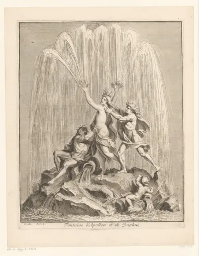 Fontein met Apollo en Daphne