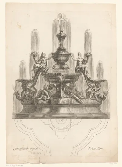 Fontein met drievoet van Apollo