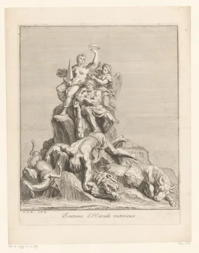 Fontein met triomferende Hercules