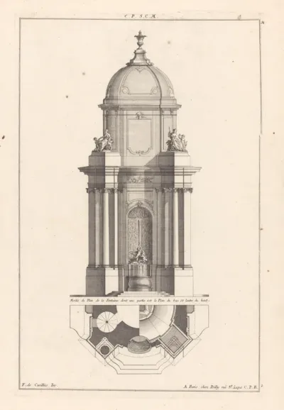 Fontein met vrouwen en putti