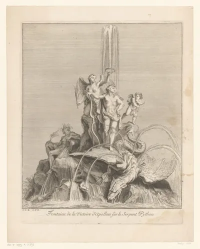 Fontein met zege van Apollo op Python