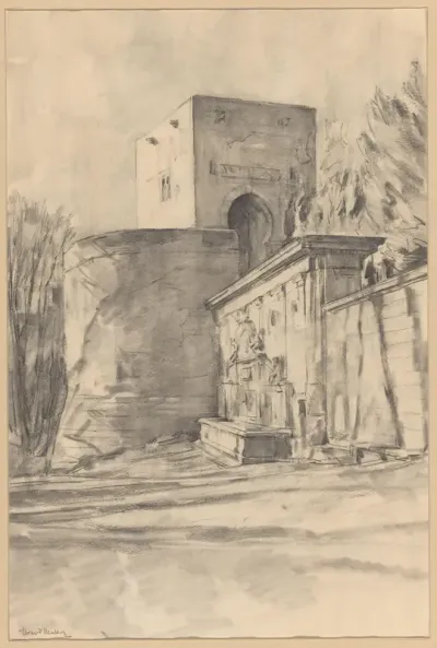 Fontein van Karel V in het Alhambra te Granada