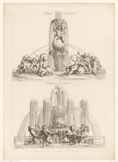 Fonteinen met putti en meermannen