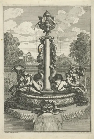 Fonten met Ionische zuil