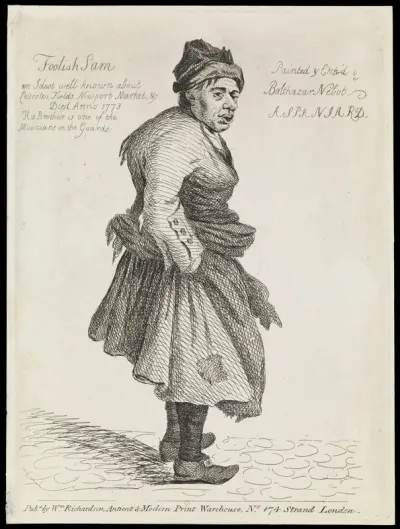 Foolish Sam, a mentally defective man in London