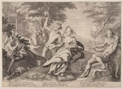 Foolish Virgins Revelling, from Parable of the Wise and Foolish Virgins