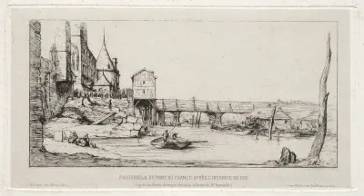 Footbridge, Paris, after the Fire of 1621