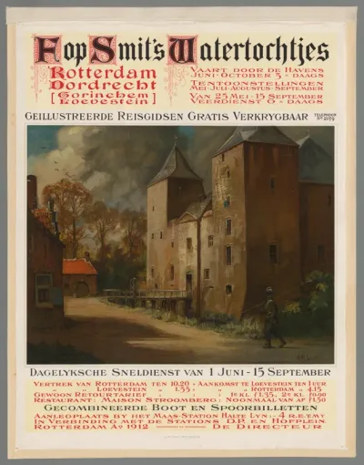 Fop Smit's Watertochtjes. Rotterdam Dordrecht Gorinchem Loevestein (...)