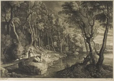 Forest Crossed by a Stream, from The Small Landscapes