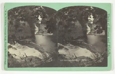 Forest Falls from above, Ithaca Gorge, No. 27 from the series "Views of Ithaca and Vicinity"