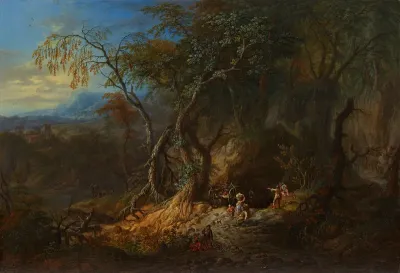 Forest Landscape with Unobstructed View on the Left
