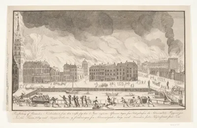 Forestilling af branden i København 1795, 5. juni