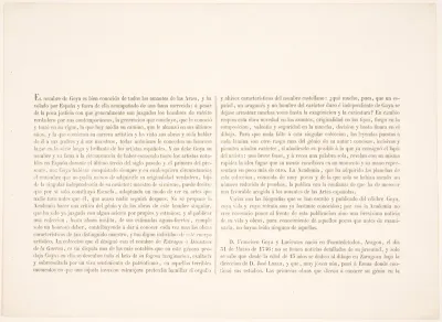 Forord til "Los Desastres de la Guerra", 1863-udgaven