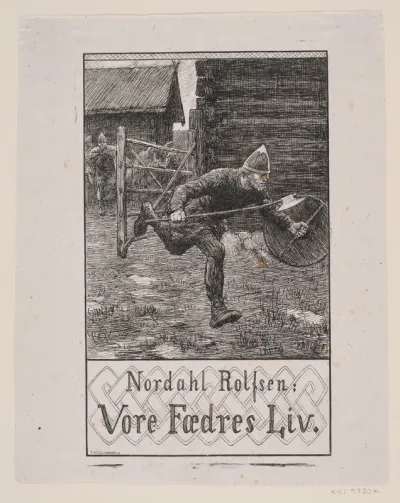 Forsideillustration til Nordahl Rolfsen, Vor fædres liv