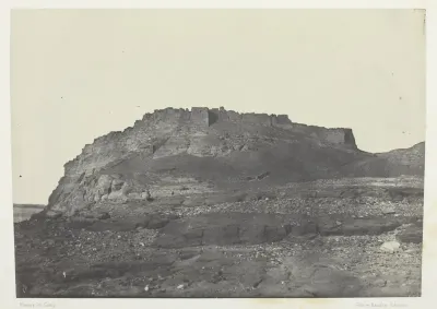 Forteress D'Ibrym (Ancienne Premmis), Vue Prise Au Sud; Nubie, plate 100 from the album "Egypte, Nubie, Palestine et Syrie" (1852)