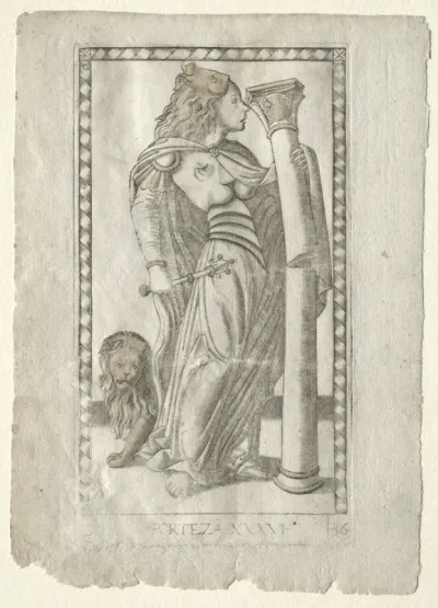 Forteza (from the Tarocchi, series B: Cosmic Principles & Virtues, #36)