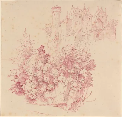 Fortified Castle on a High Cliff