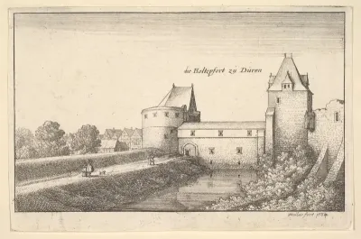 Fortified gate at Düren, from "European Views"