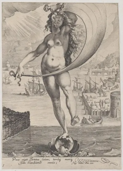 Fortune, plate 1 from "Virtues and Vices"