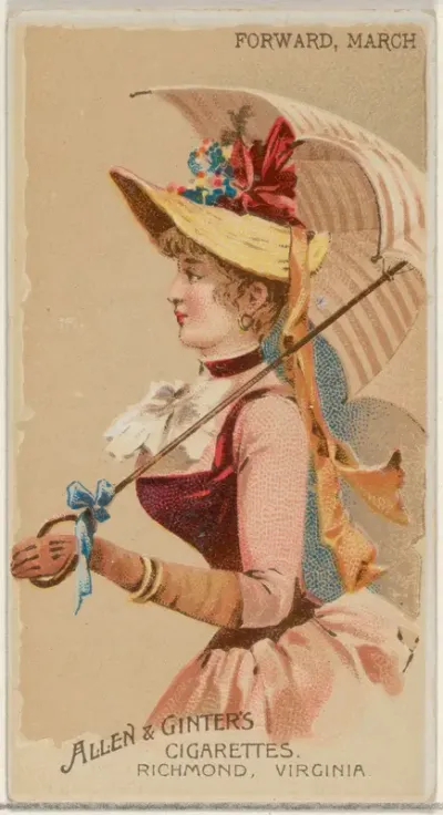 Forward, March, from the Parasol Drills series (N18) for Allen & Ginter Cigarettes Brands