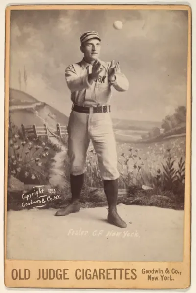Foster, Center Field, New York, from the series Old Judge Cigarettes