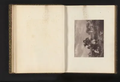 Fotoreproductie van een gravure naar het schilderij The pet of the common door John Callcott Horsley