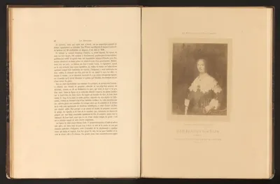 Fotoreproductie van het geschilderde portret van mogelijk Maria Trip, door Rembrandt van Rijn