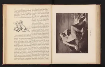 Fotoreproductie van het schilderij 'Calypso' door Henri Lehmann