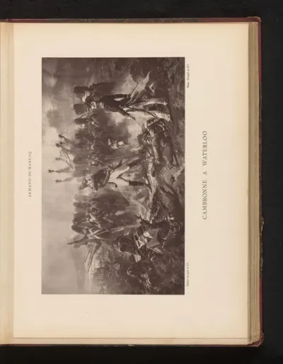 Fotoreproductie van het schilderij 'Cambronne à Waterloo' door Charles Édouard Armand-Dumaresq