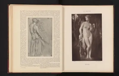 Fotoreproductie van het schilderij 'Diane' door Jules-Élie Delaunay