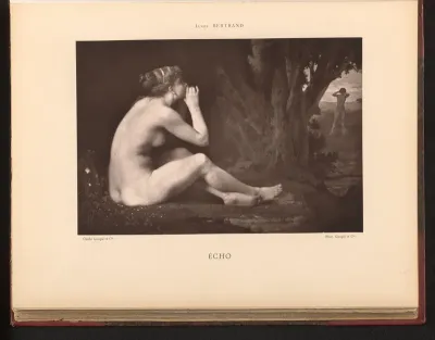 Fotoreproductie van het schilderij 'Écho' door Jean-Baptiste Bertrand