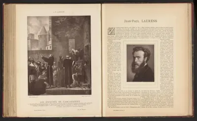 Fotoreproductie van het schilderij La Délivrance des emmurés de Carcassonne door Jean Paul Laurens