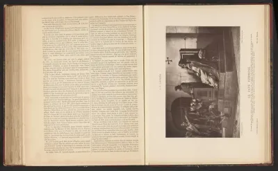 Fotoreproductie van het schilderij Le Pape Formose et Etienne VI door Jean Paul Laurens