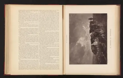 Fotoreproductie van het schilderij 'Le retour du troupeau' door Félix de Vuillefroy-Cassini