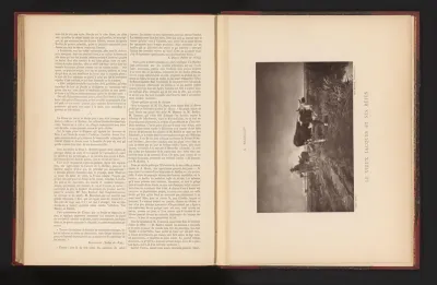 Fotoreproductie van het schilderij 'Le vieux Jacques et ses bêtes' door Léon Barillot