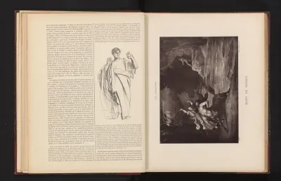 Fotoreproductie van het schilderij 'Mort de Nessus' door Jules-Élie Delaunay