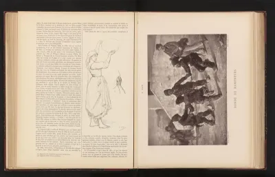 Fotoreproductie van het schilderij 'Ronde de ramoneurs' door Édouard Sain