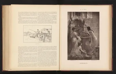Fotoreproductie van het schilderij 'Sacrarium' door Louis Héctor Leroux