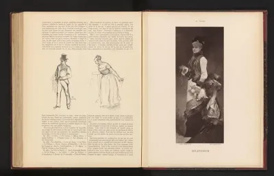 Fotoreproductie van het schilderij 'Splendeur' door Ernest-Ange Duez
